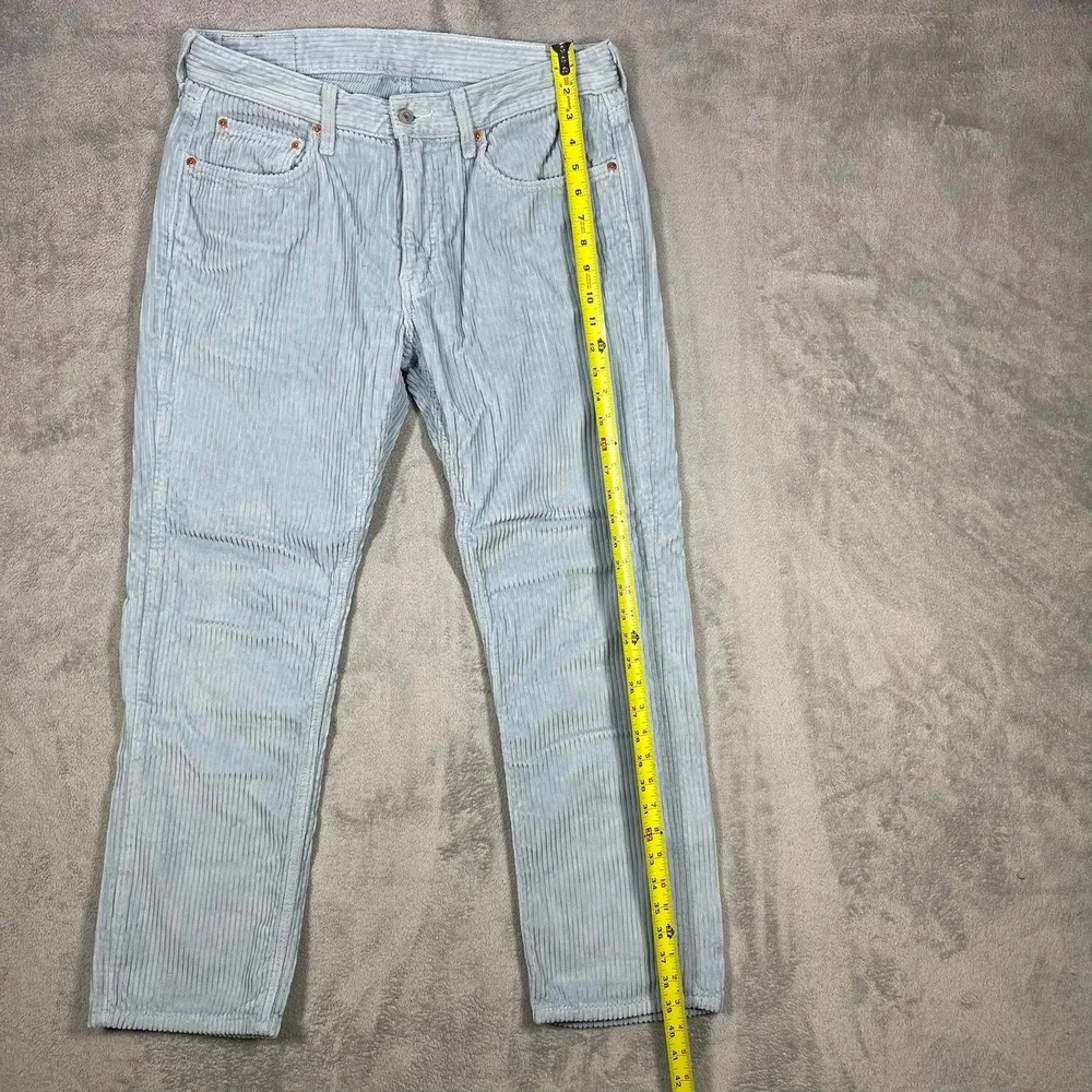 Levi's 559 Corduroy Pants Mens 32x30 (29) Light Baby Blue Relaxed Straight Wale